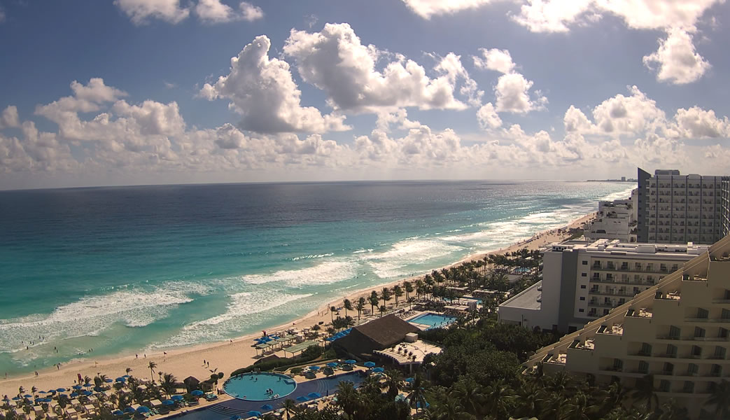 Онлайн веб камера Мексика Канкун пляж